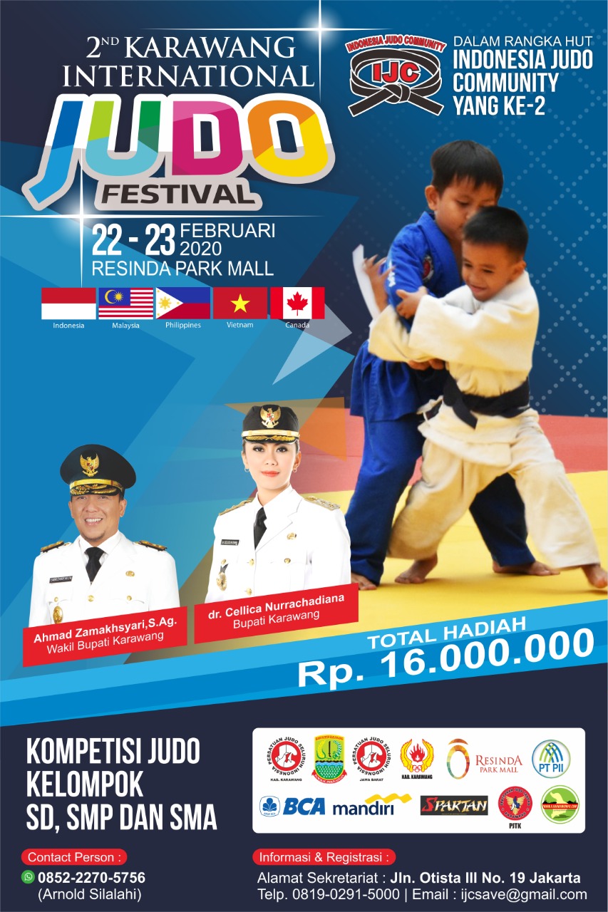 Dimeriahkan Peserta dari 5 Negara, IJC Kembali Gelar Festival Judo  Internasional di Karawang - Spirit Jawa Barat