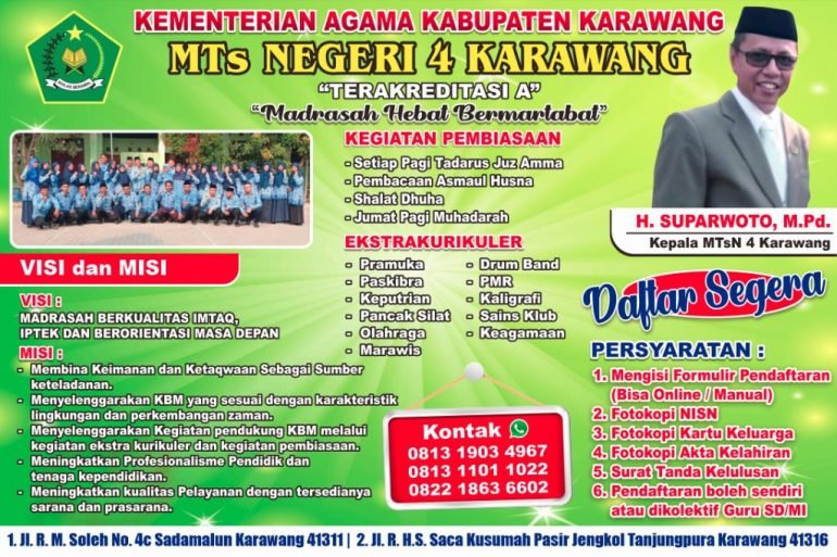 Gelar PPDB 2020, MTsN 4 Karawang Bertekad Lahirkan